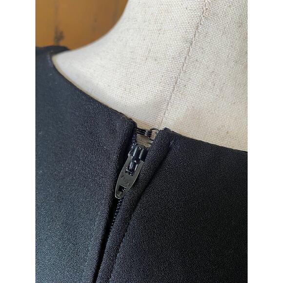 Vintage peplum dress in black by Huey Waltzer for Darcy, size M - Picture 6 of 8